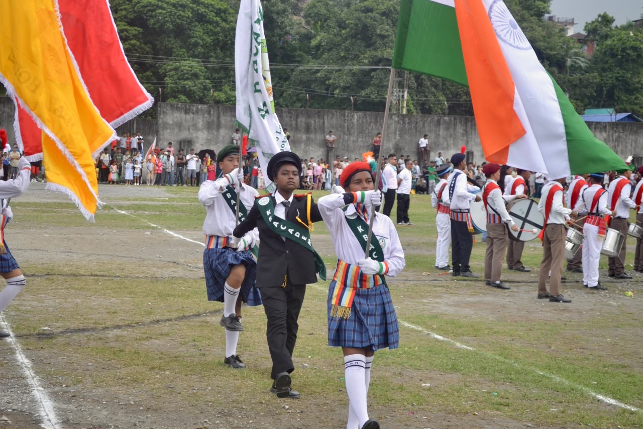 15TH AUGUST MARCHPAST PARADE AT SIDDHIMAN RAI MEMORIAL GROUND